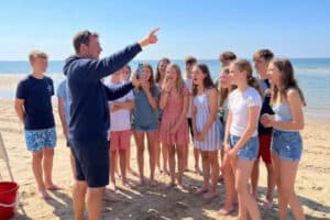 Multimedia Projekt am Strand