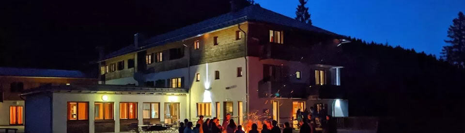 Unterkunft Spitzingsee nachts