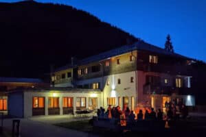 Unterkunft Spitzingsee bei Nacht