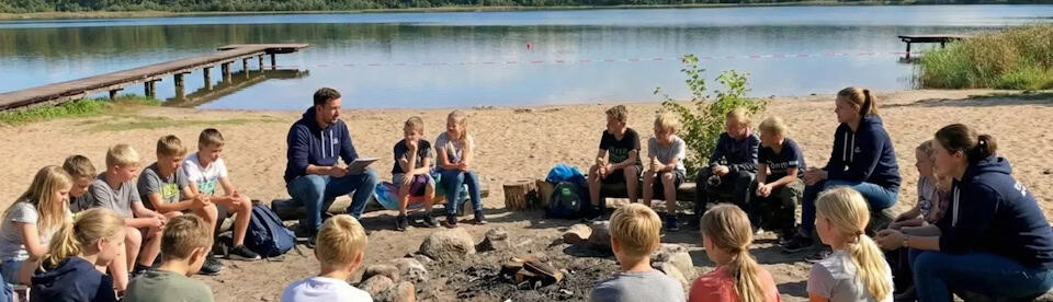 Englischlernen am Sandstrand