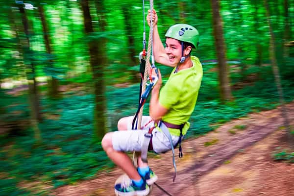 Seilbahn im Englisch und Actioncamp in Herrenwies