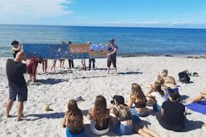 Strandspiele an der Ostsee