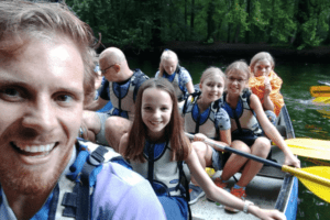 Selfie beim Kanufahren