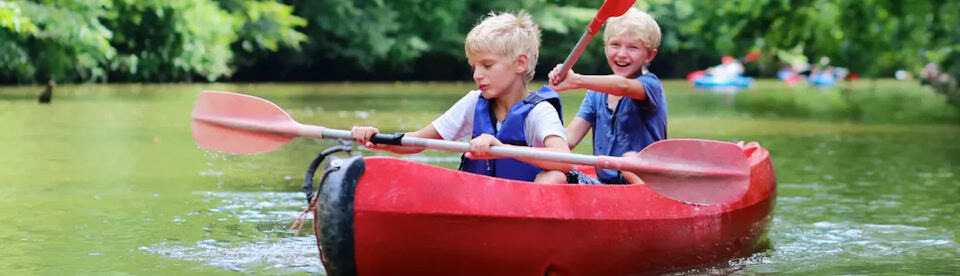 Kanutour im Feriencamp
