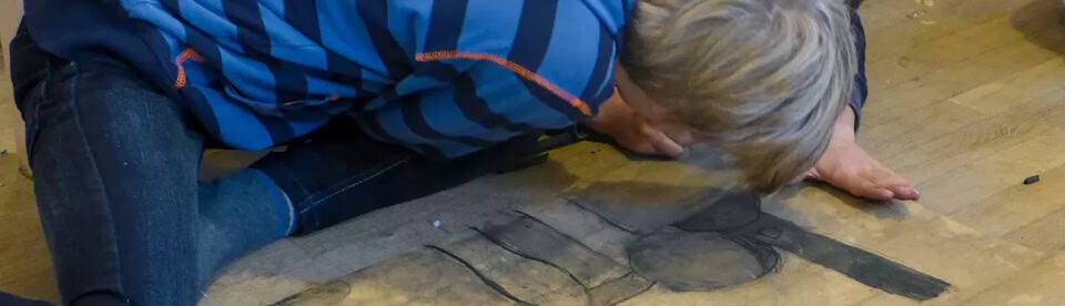 Kunstaction im Camp in Freusburg