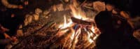 Lagerfeuer im Sport&Action Camp in Langholz