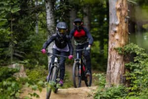 Mountainbike fahren in Regen