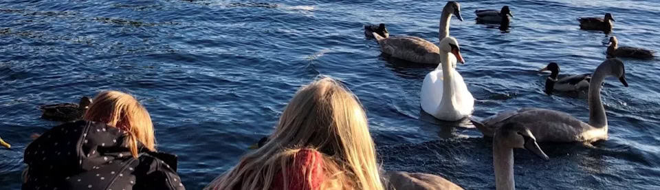 Kinder am Wasser im Camp