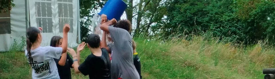 Kinder haben Spaß im Camp in Wihl