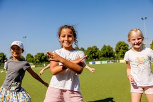 Mädchen lernen eine Choreo
