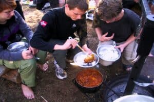 Kochen im Wildniscamp