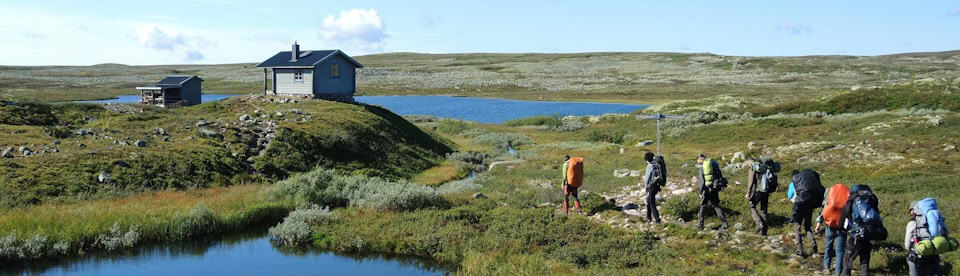Trekking in wunderschöner Landschaft