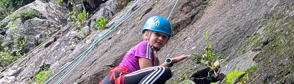 Klettern am Felsen