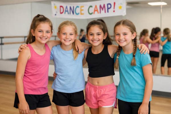 Tanzcamp mit 4 Mädchen