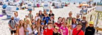 Gruppenbild am Strand SuperBeach