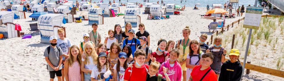 Gruppenbild am Strand SuperBeach