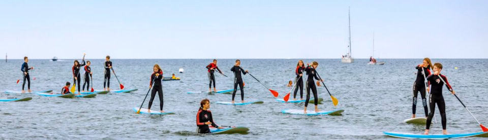 Stan-Up-Paddling im SuperBeach Camp Grömitz