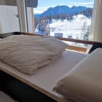 Bett im Mehrbettzimmer auf der Tauplitzalm